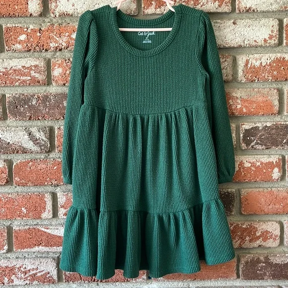 Cat & Jack | Dresses | Cat And Jack Green Dress 5t Perfect Condition |  Poshmark